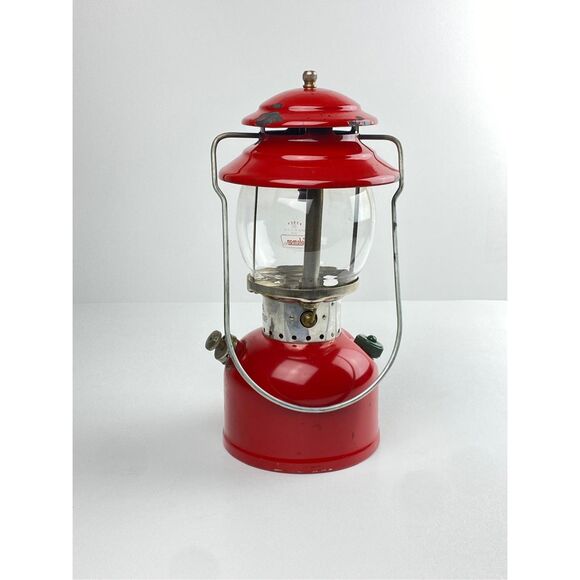 Vintage 1966 Red Coleman Single Mantle Lantern Model 200A w Orig. Box & Mantles - Picture 11 of 11